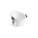 Round asymmetrical recessed downlight ring - Low UGR - Cutout Ø85mm