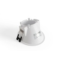 Round asymmetrical recessed downlight ring - Low UGR - Cutout Ø85mm