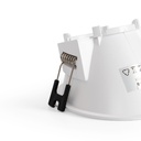 Round asymmetrical recessed downlight ring - Low UGR - Cutout Ø85mm
