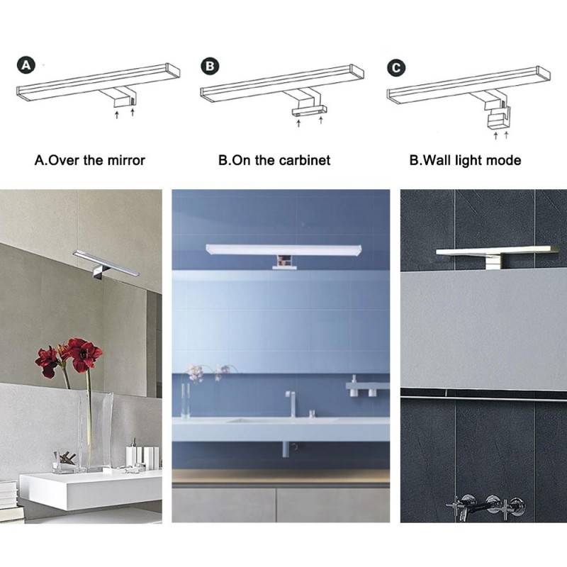 Bathroom mirror wall light LED 8W 40cm