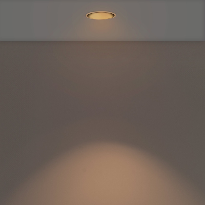 Round asymmetrical recessed downlight ring - Low UGR - Cutout Ø75mm