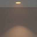 Round asymmetrical recessed downlight ring - Low UGR - Cutout Ø75mm
