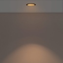 Round asymmetrical recessed downlight ring - Low UGR - Cutout Ø75mm