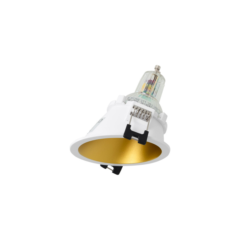 Round asymmetrical recessed downlight ring - Low UGR - Cutout Ø75mm