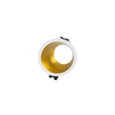 Round asymmetrical recessed downlight ring - Low UGR - Cutout Ø75mm