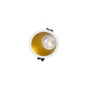 Round asymmetrical recessed downlight ring - Low UGR - Cutout Ø75mm