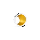 Round asymmetrical recessed downlight ring - Low UGR - Cutout Ø75mm