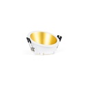 Round asymmetrical recessed downlight ring - Low UGR - Cutout Ø75mm