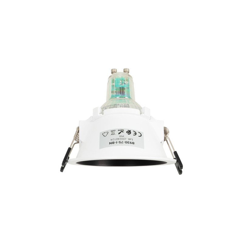 Round asymmetrical recessed downlight ring - Low UGR - Cutout Ø75mm