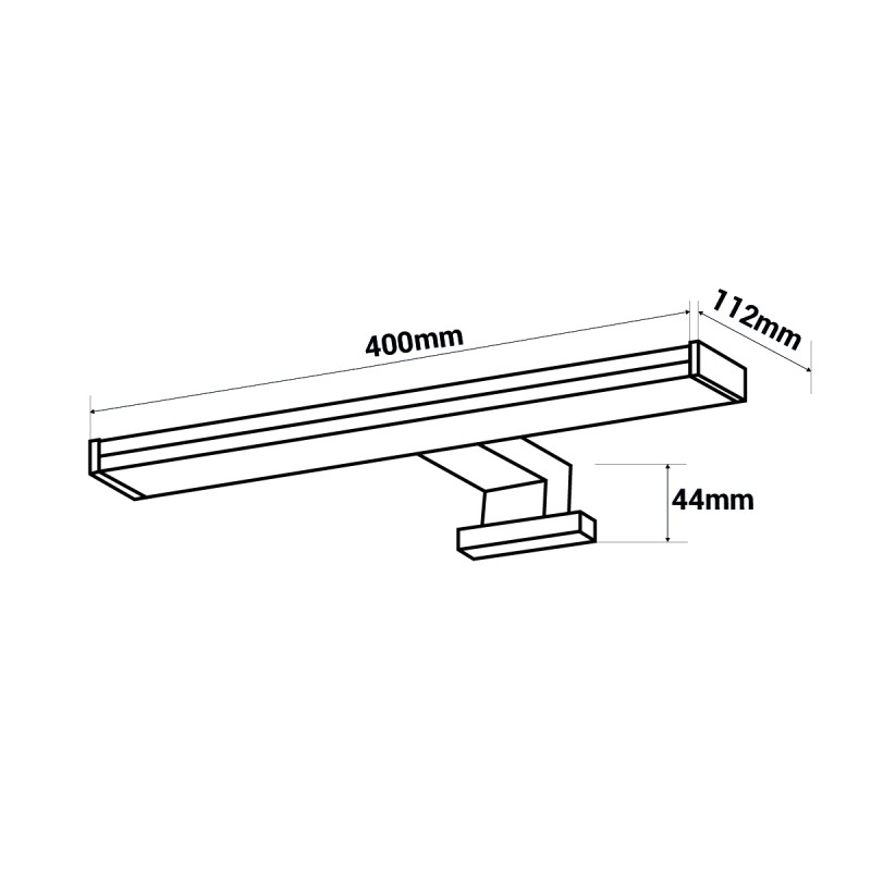 Bathroom mirror wall light LED 8W 40cm