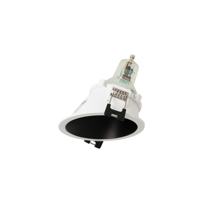 Round asymmetrical recessed downlight ring - Low UGR - Cutout Ø75mm