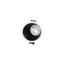 Round asymmetrical recessed downlight ring - Low UGR - Cutout Ø75mm