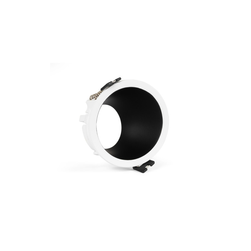 Round asymmetrical recessed downlight ring - Low UGR - Cutout Ø75mm