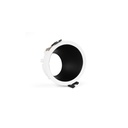 Round asymmetrical recessed downlight ring - Low UGR - Cutout Ø75mm