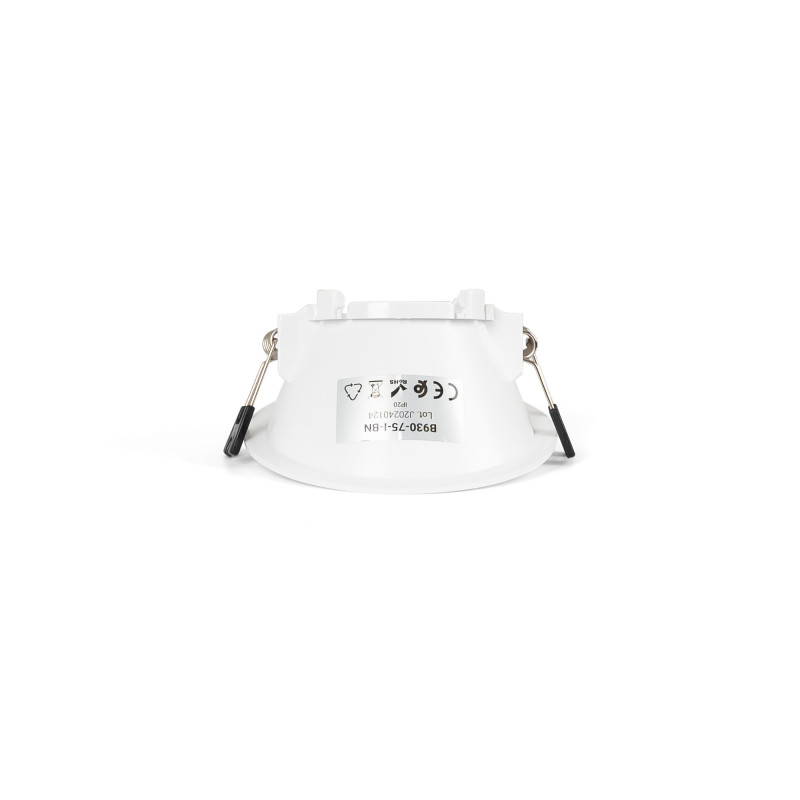 Round asymmetrical recessed downlight ring - Low UGR - Cutout Ø75mm
