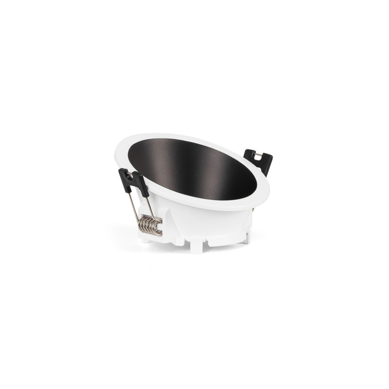 Round asymmetrical recessed downlight ring - Low UGR - Cutout Ø75mm