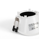 Round asymmetrical recessed downlight ring - Low UGR - Cutout Ø75mm