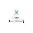 Round asymmetrical recessed downlight ring - Low UGR - Cutout Ø75mm