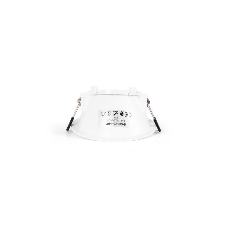 Round asymmetrical recessed downlight ring - Low UGR - Cutout Ø75mm