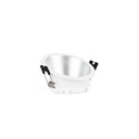 Round asymmetrical recessed downlight ring - Low UGR - Cutout Ø75mm