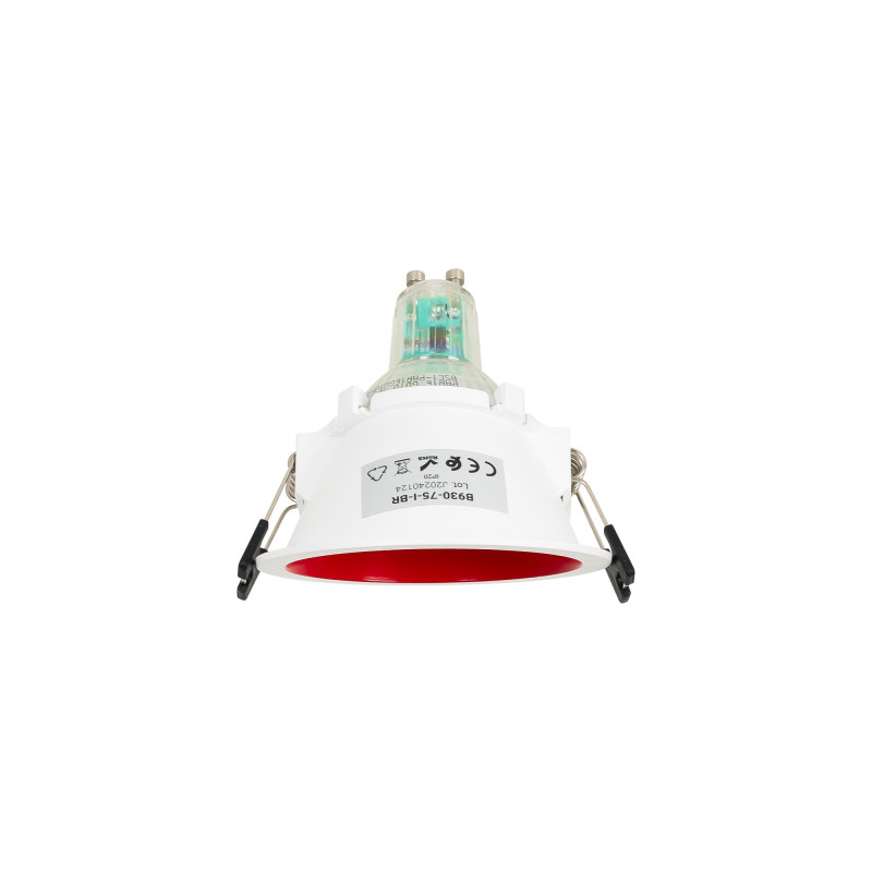 Round asymmetrical recessed downlight ring - Low UGR - Cutout Ø75mm