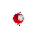 Round asymmetrical recessed downlight ring - Low UGR - Cutout Ø75mm