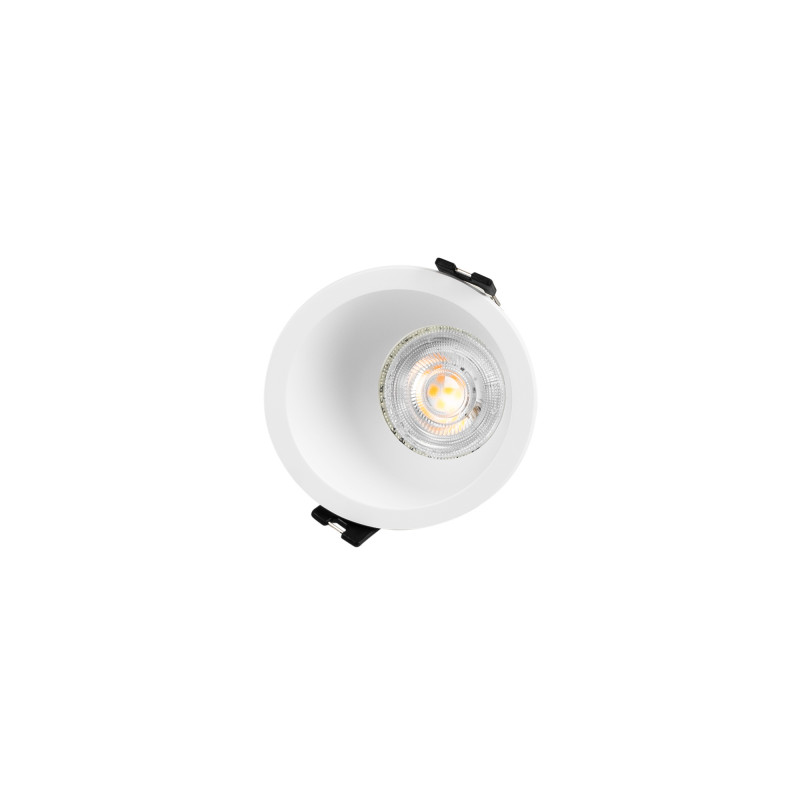 Round asymmetrical recessed downlight ring - Low UGR - Cutout Ø75mm