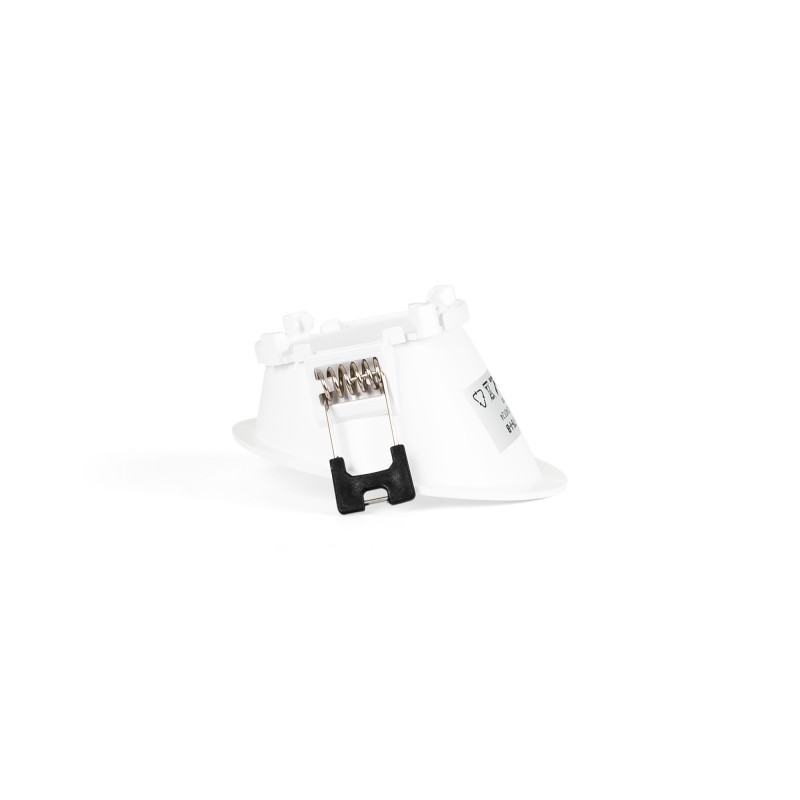 Round asymmetrical recessed downlight ring - Low UGR - Cutout Ø75mm