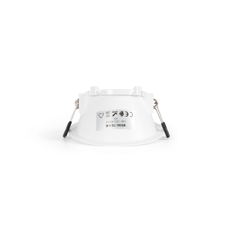 Round asymmetrical recessed downlight ring - Low UGR - Cutout Ø75mm