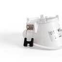 Round asymmetrical recessed downlight ring - Low UGR - Cutout Ø75mm