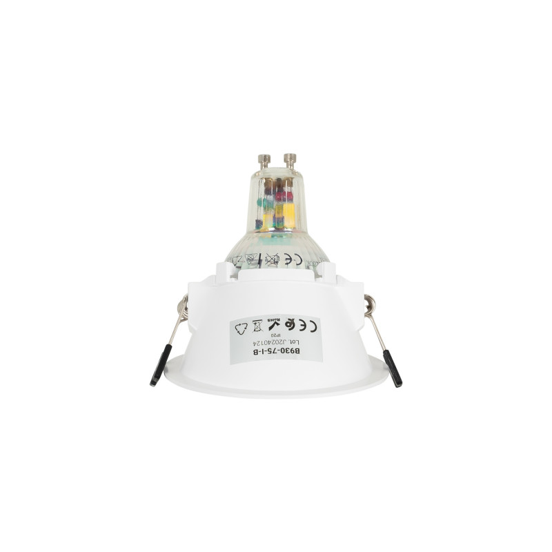 Round asymmetrical recessed downlight ring - Low UGR - Cutout Ø75mm