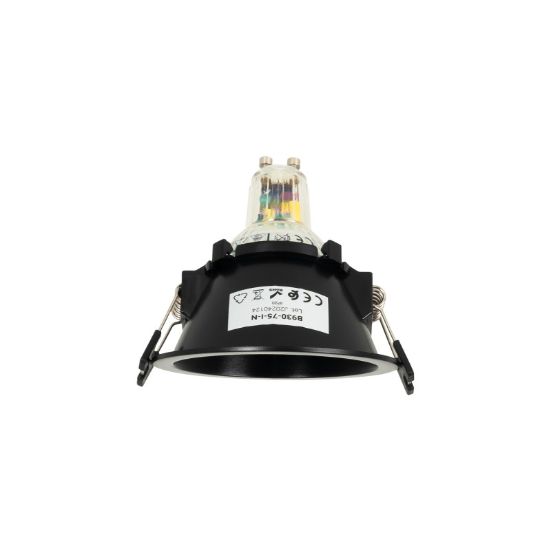Round asymmetrical recessed downlight ring - Low UGR - Cutout Ø75mm