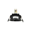 Round asymmetrical recessed downlight ring - Low UGR - Cutout Ø75mm