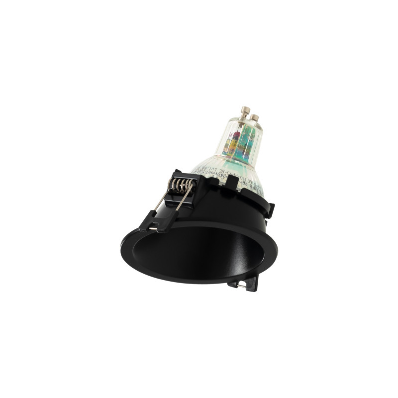 Round asymmetrical recessed downlight ring - Low UGR - Cutout Ø75mm