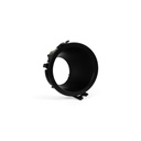 Round asymmetrical recessed downlight ring - Low UGR - Cutout Ø75mm