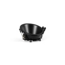Round asymmetrical recessed downlight ring - Low UGR - Cutout Ø75mm