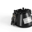 Round asymmetrical recessed downlight ring - Low UGR - Cutout Ø75mm