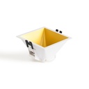 Square recessed downlight ring - Low UGR - Cutout 85 x 85mm