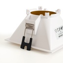 Square recessed downlight ring - Low UGR - Cutout 85 x 85mm