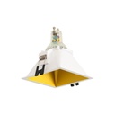 Square recessed downlight ring - Low UGR - Cutout 85 x 85mm