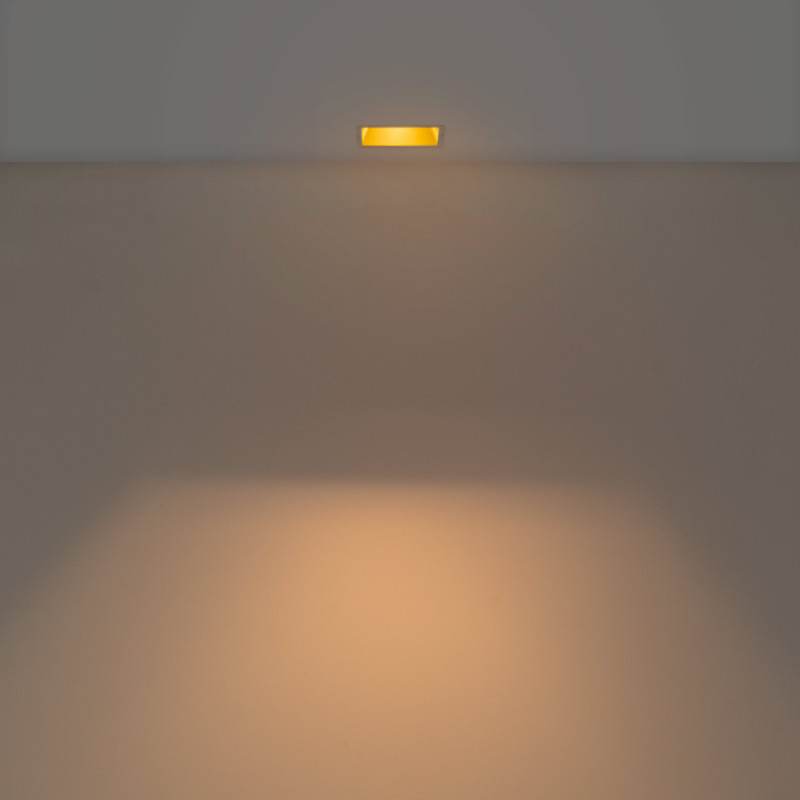 Square recessed downlight ring - Low UGR - Cutout 85 x 85mm