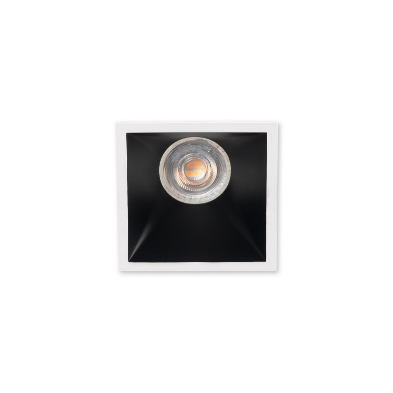 Square recessed downlight ring - Low UGR - Cutout 85 x 85mm