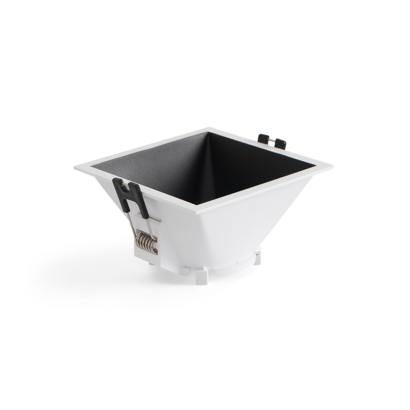 Square recessed downlight ring - Low UGR - Cutout 85 x 85mm