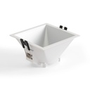 Square recessed downlight ring - Low UGR - Cutout 85 x 85mm