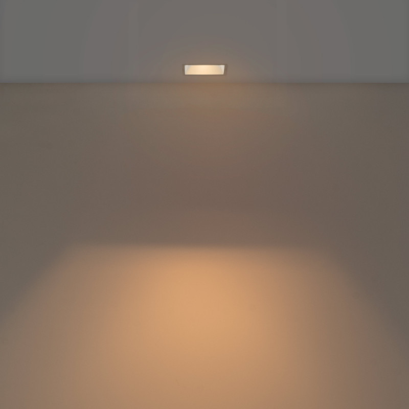 Square recessed downlight ring - Low UGR - Cutout 85 x 85mm