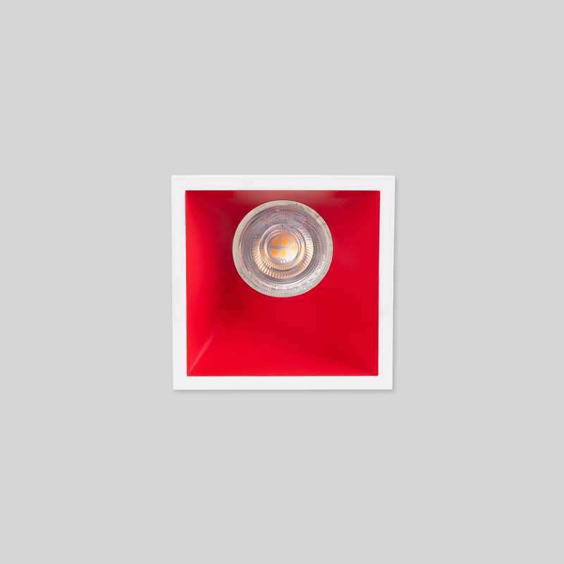 Square recessed downlight ring - Low UGR - Cutout 85 x 85mm