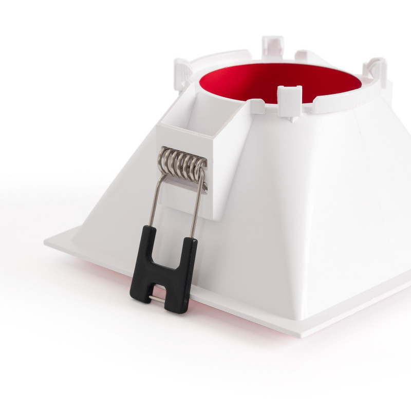 Square recessed downlight ring - Low UGR - Cutout 85 x 85mm
