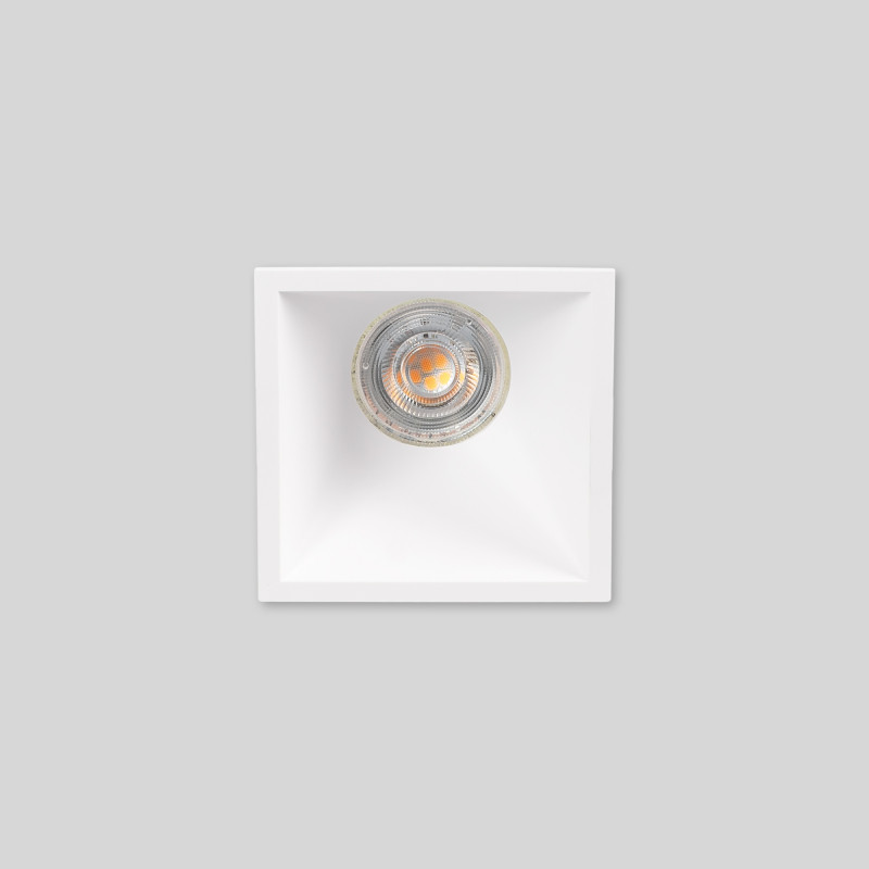 Square recessed downlight ring - Low UGR - Cutout 85 x 85mm