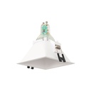Square recessed downlight ring - Low UGR - Cutout 85 x 85mm