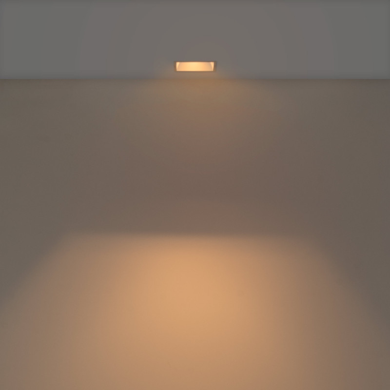 Square recessed downlight ring - Low UGR - Cutout 85 x 85mm